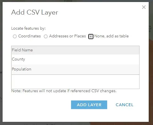 Add CSV