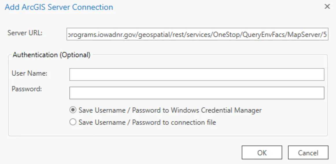 ArcGIS Pro Add Connection