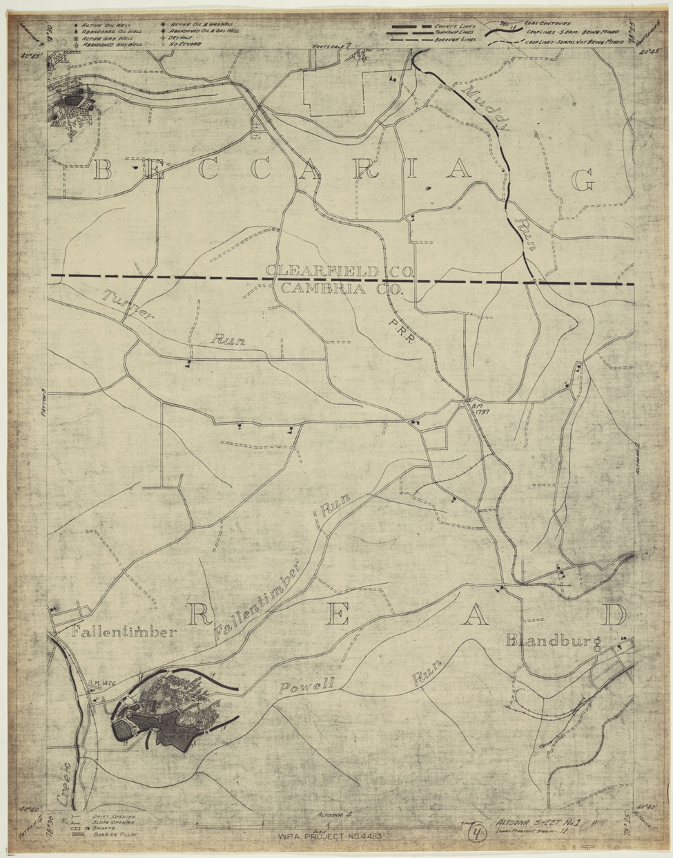 Scan of a geological map