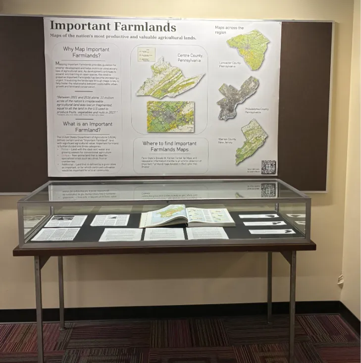 wall display and case with materials