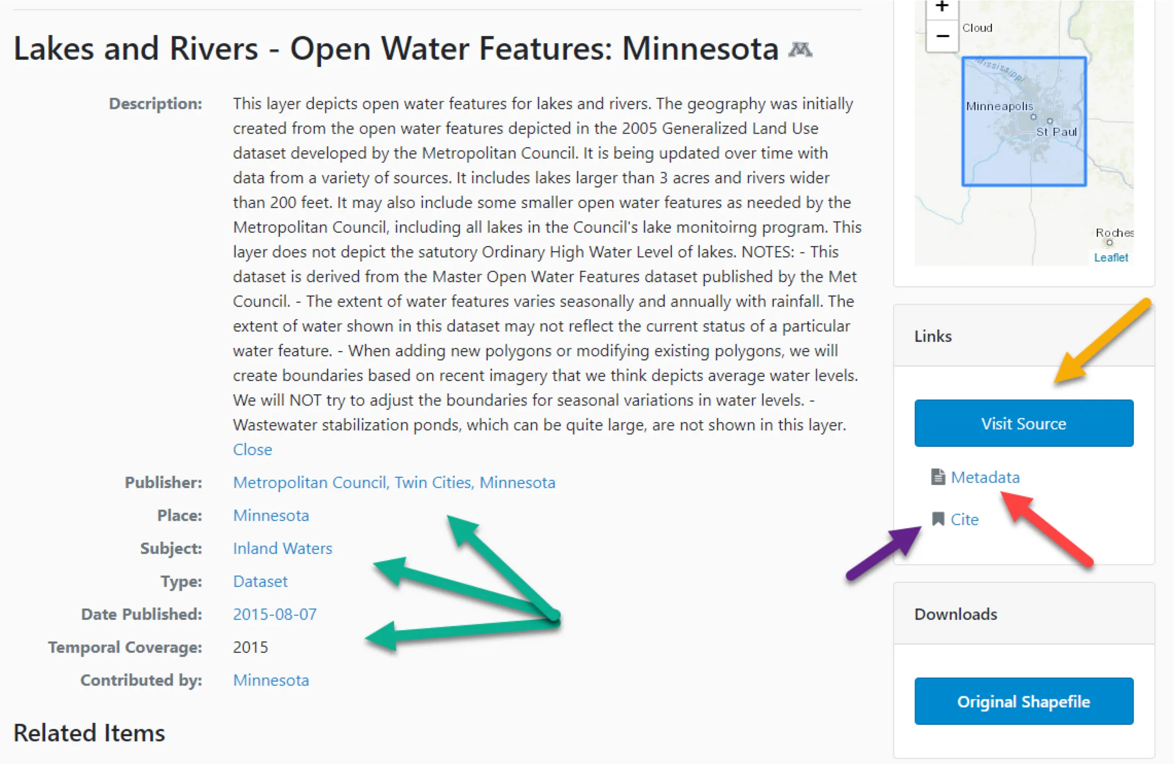 Viewing an item page