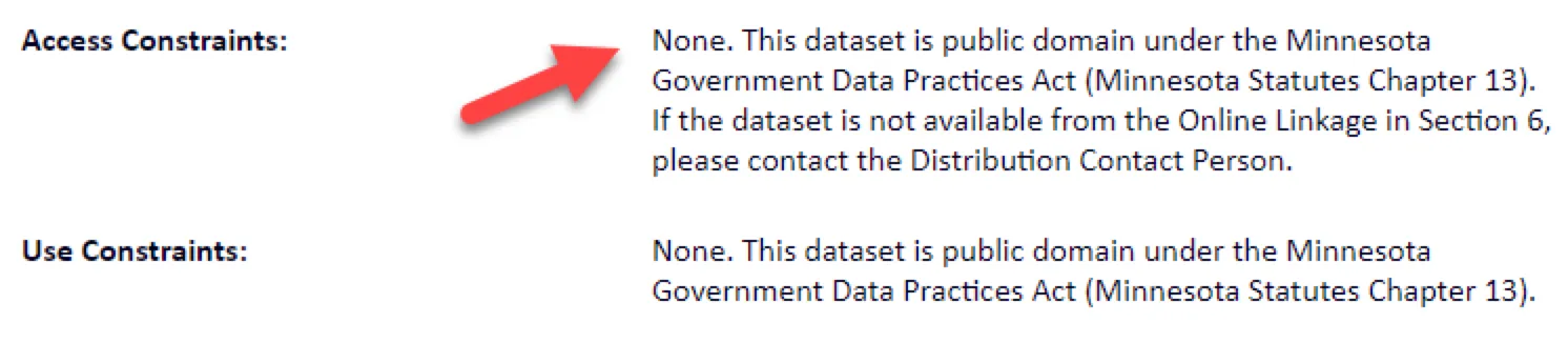 Constraints information