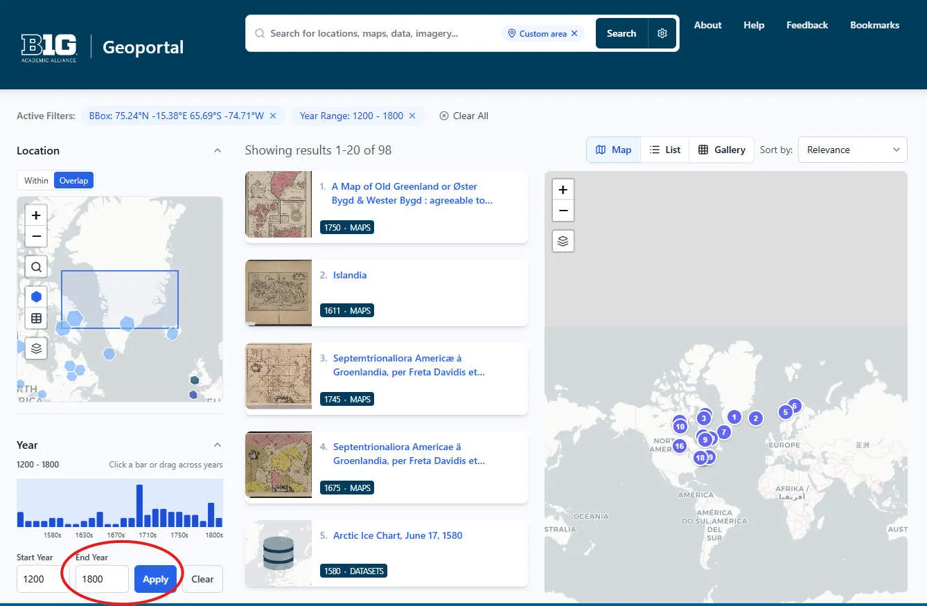 Greenland Map Search