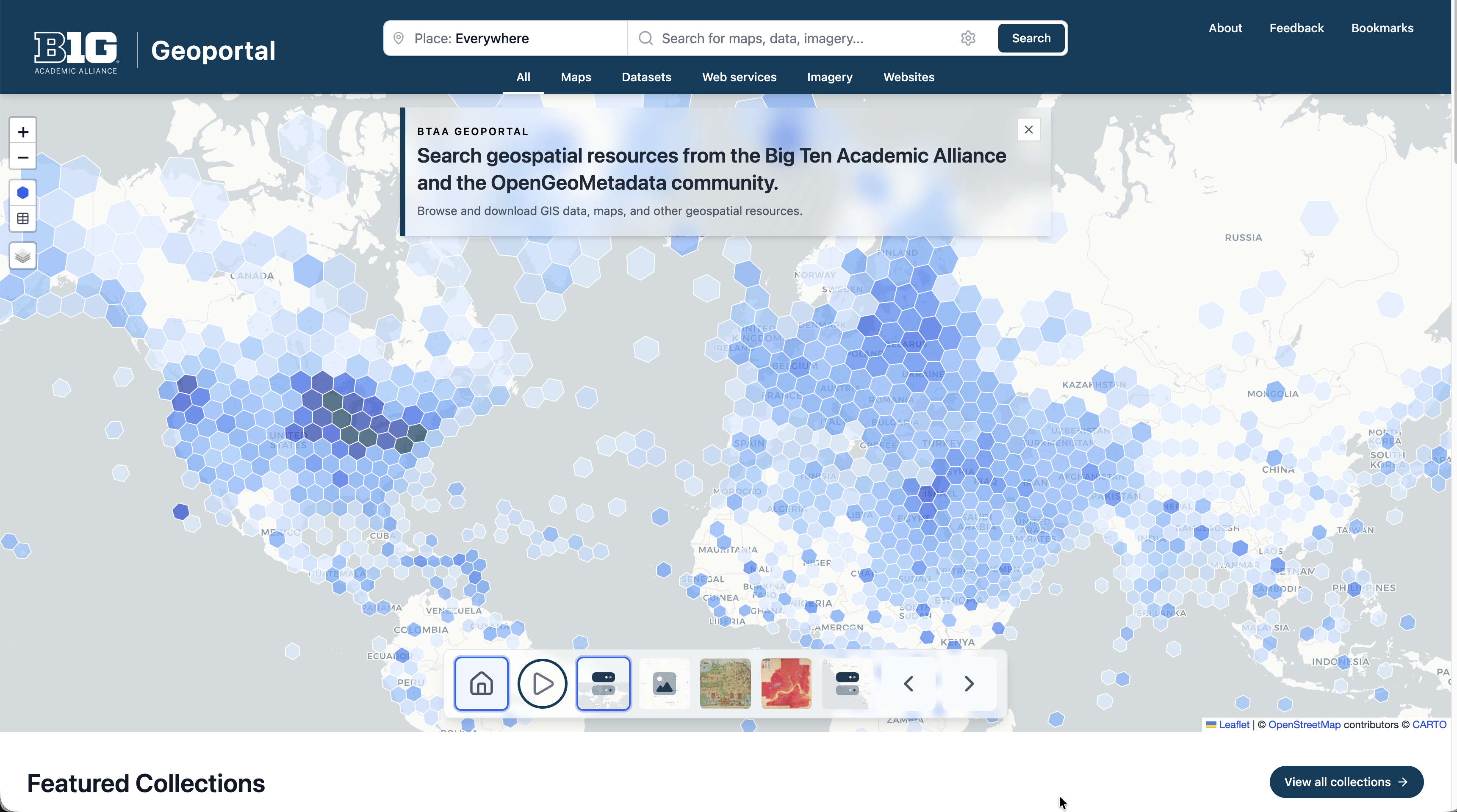 BTAA Geoportal - API Backend, React Frontend
