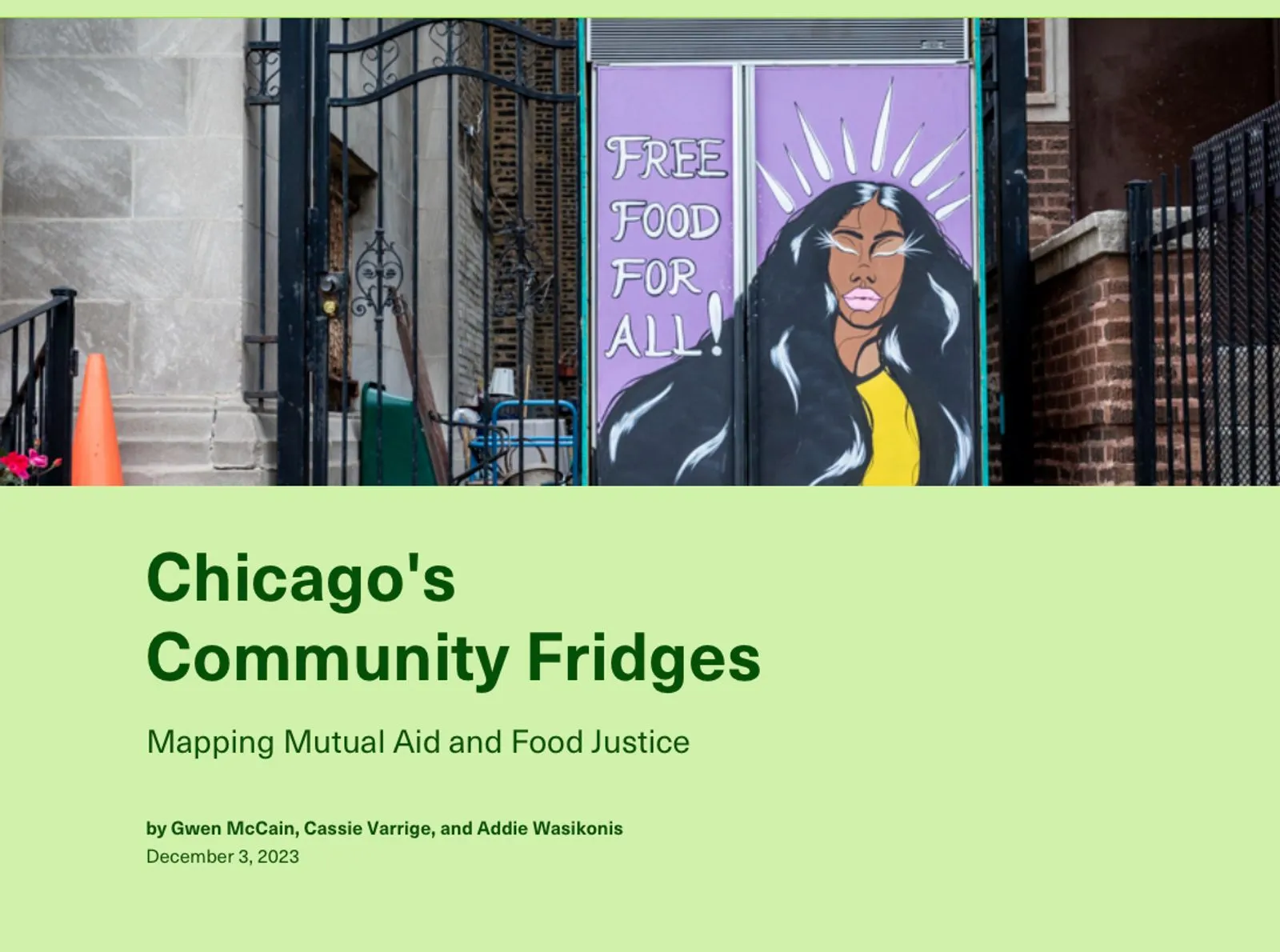 Chicago's Community Fridges: Mapping Mutual Aid and Food Justice