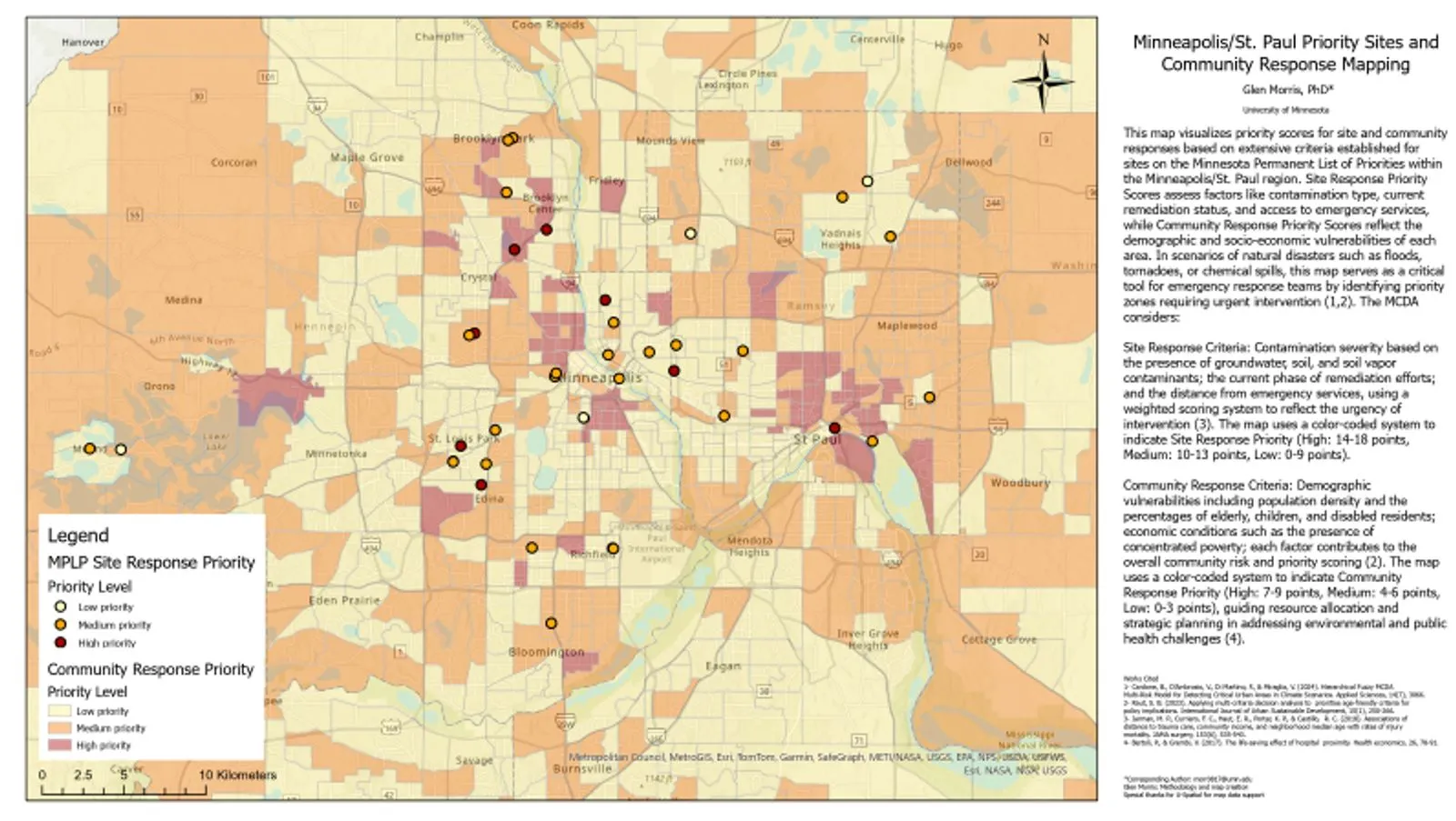 Minneapolis/St. Paul Priority Sites and Community Response Mapping