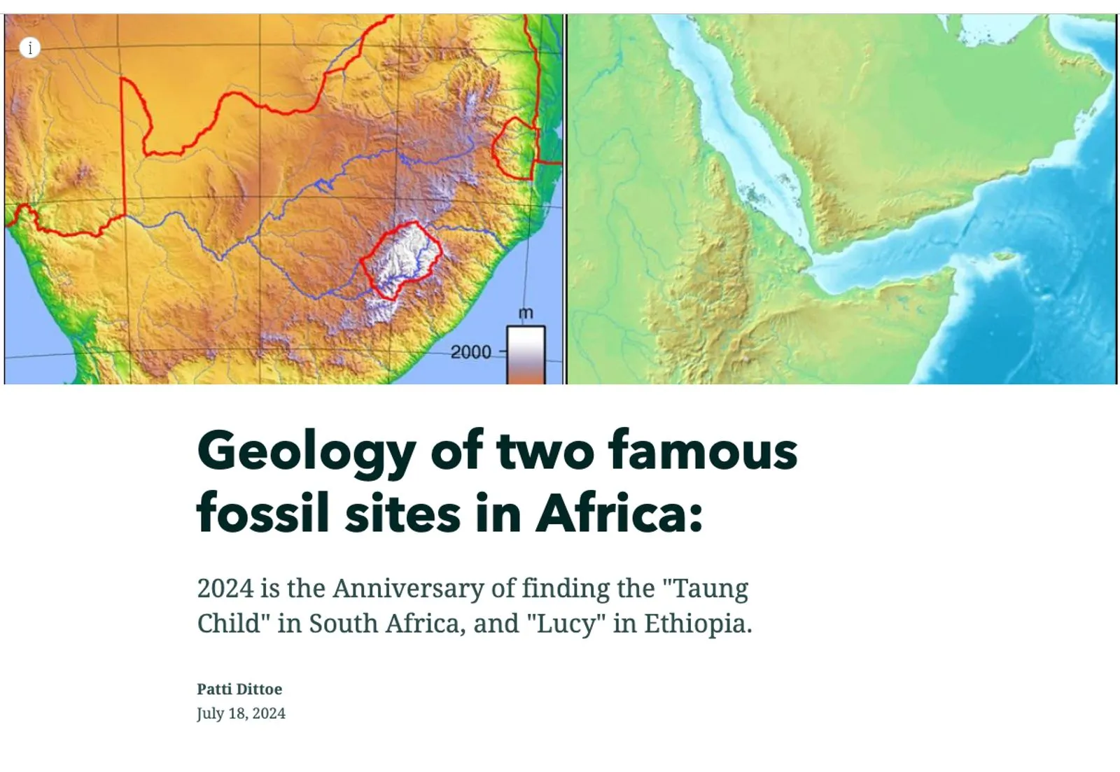 Geology of two famous fossil sites in Africa