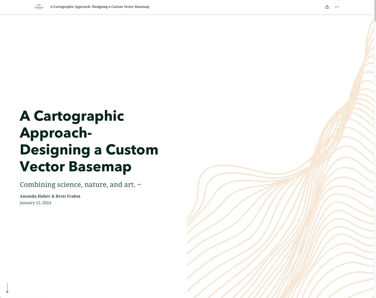Dynamic Cartography- A Custom Online Vector Basemap, Three Rivers Park District