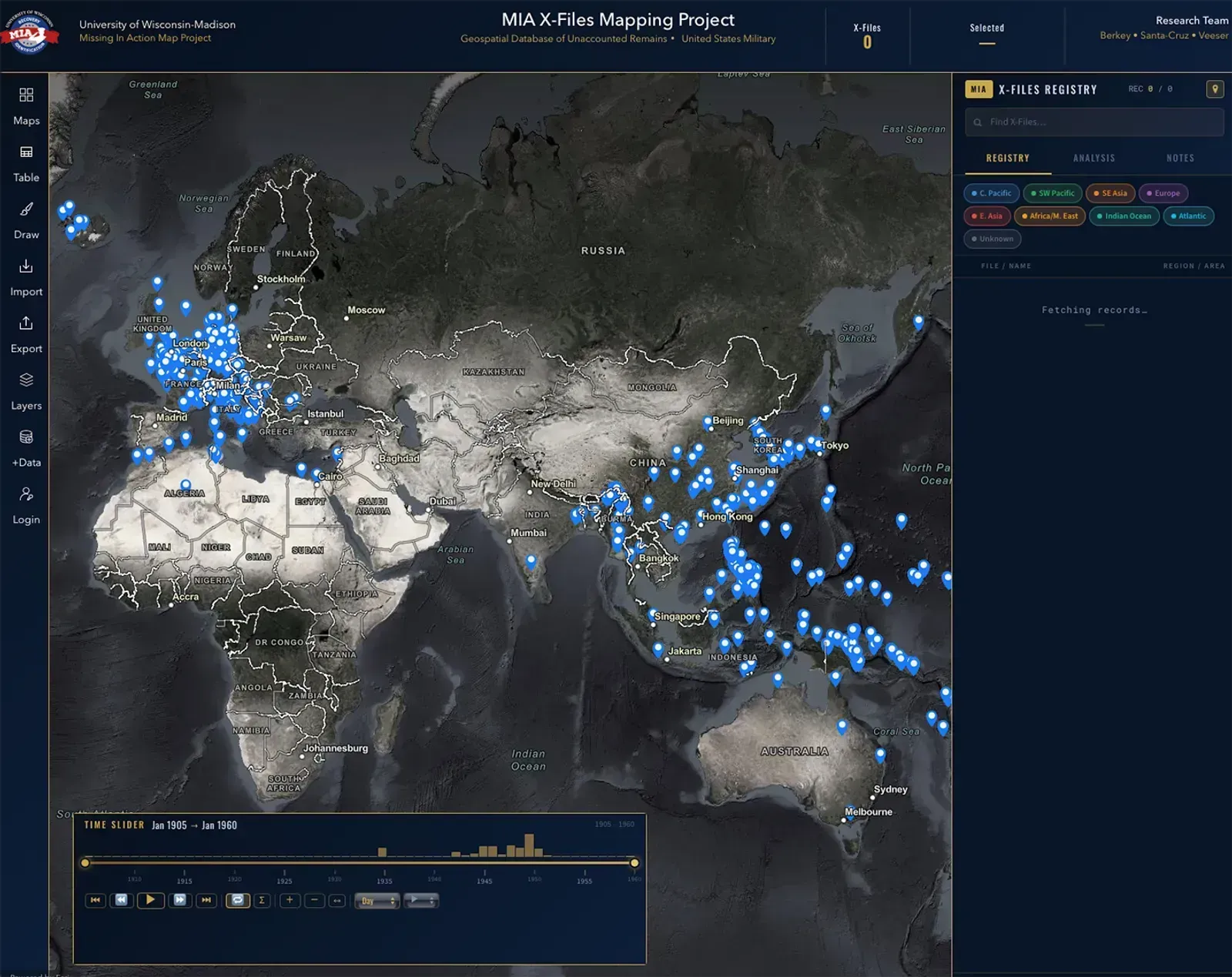 MIA X-Files Mapping Project