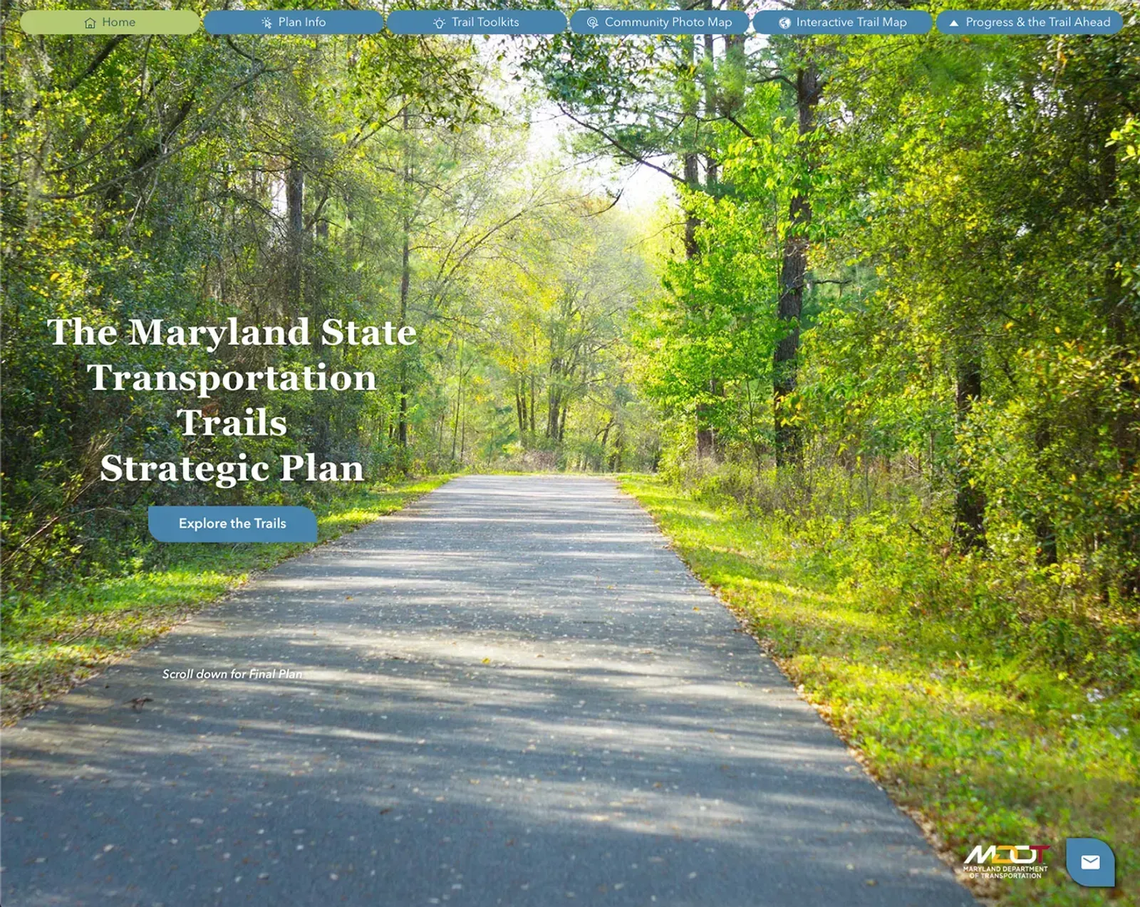 MD Transportation Trails Strategic Plan: An Integrated ArcGIS Web Application for Professional Practice and GIS Education