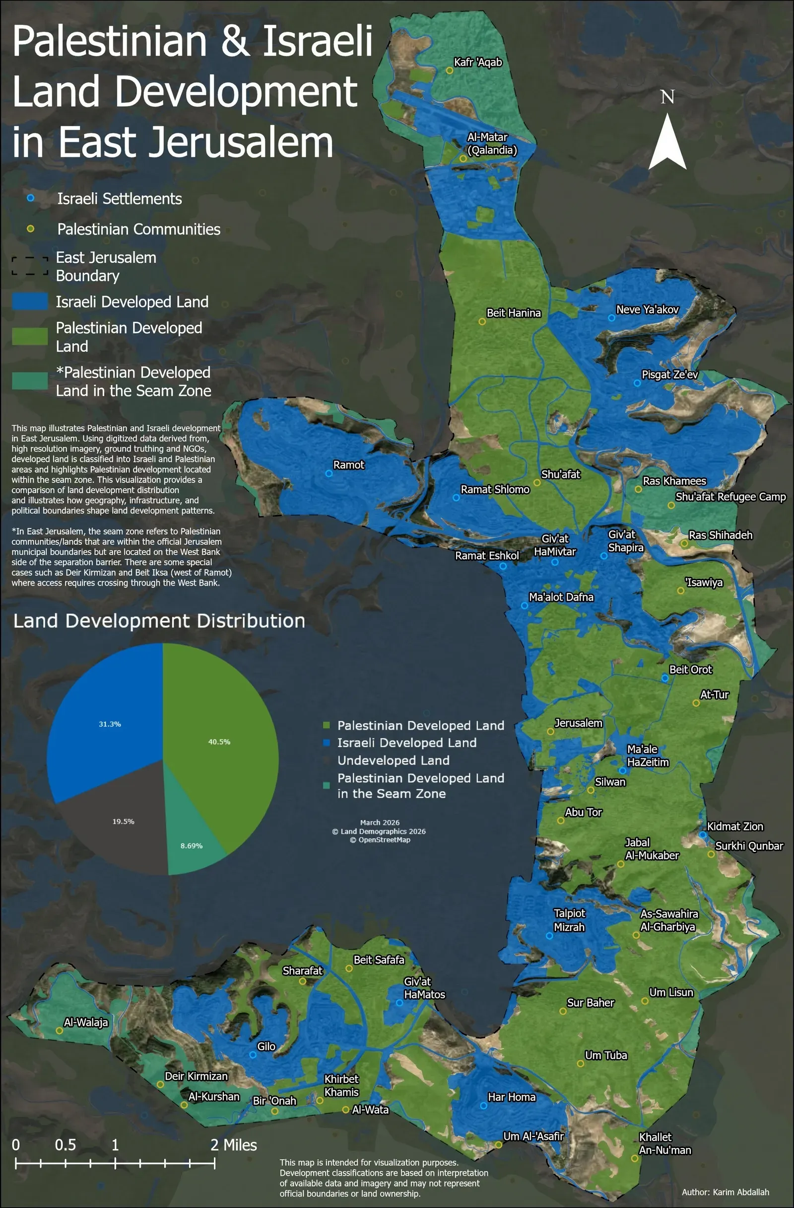 Palestinian & Israeli Land Development in East Jerusalem