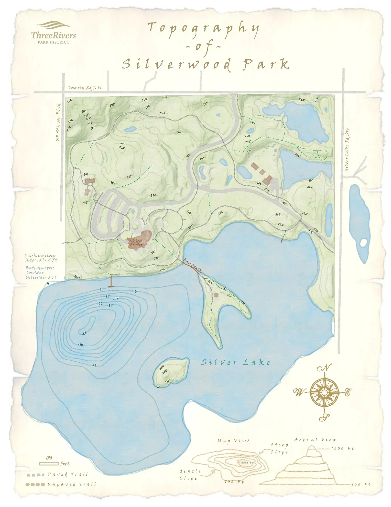 Silverwood Topographic Map