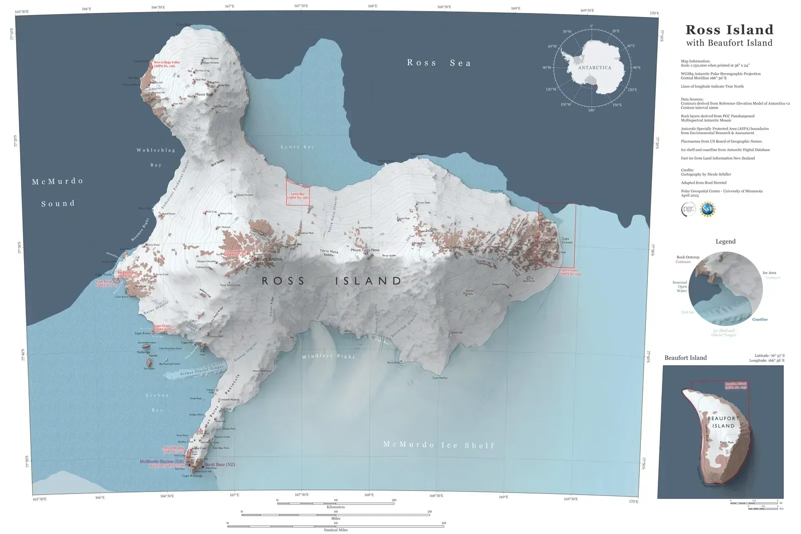Ross Island with Beaufort Island