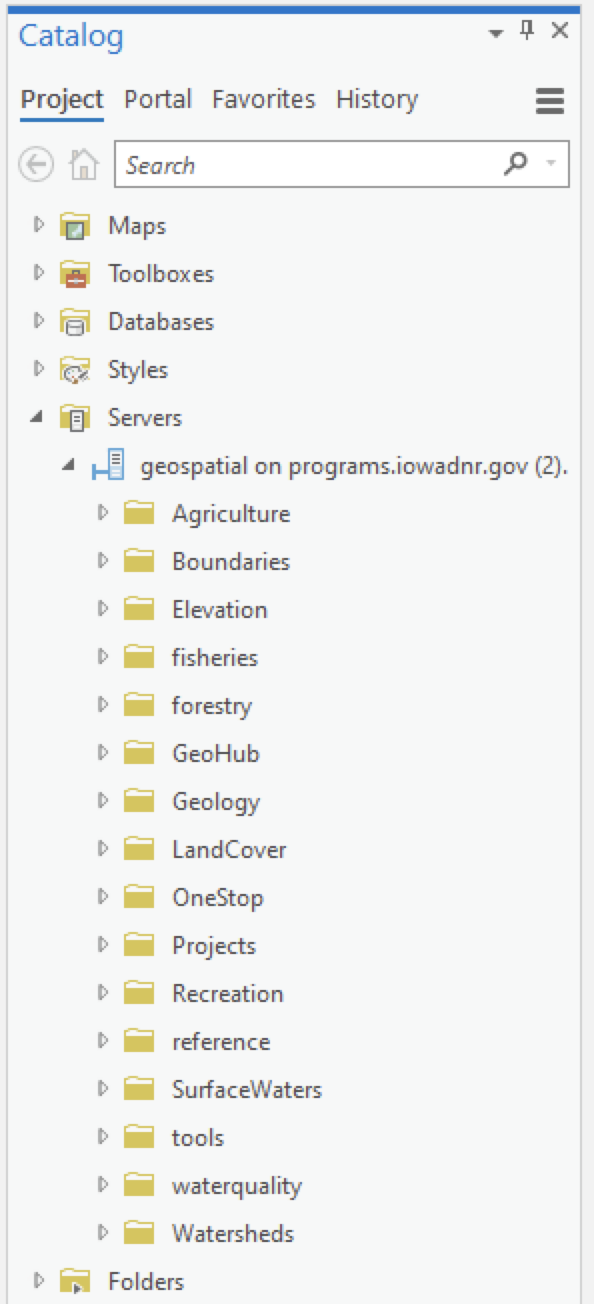 ArcGIS Pro Project Tab