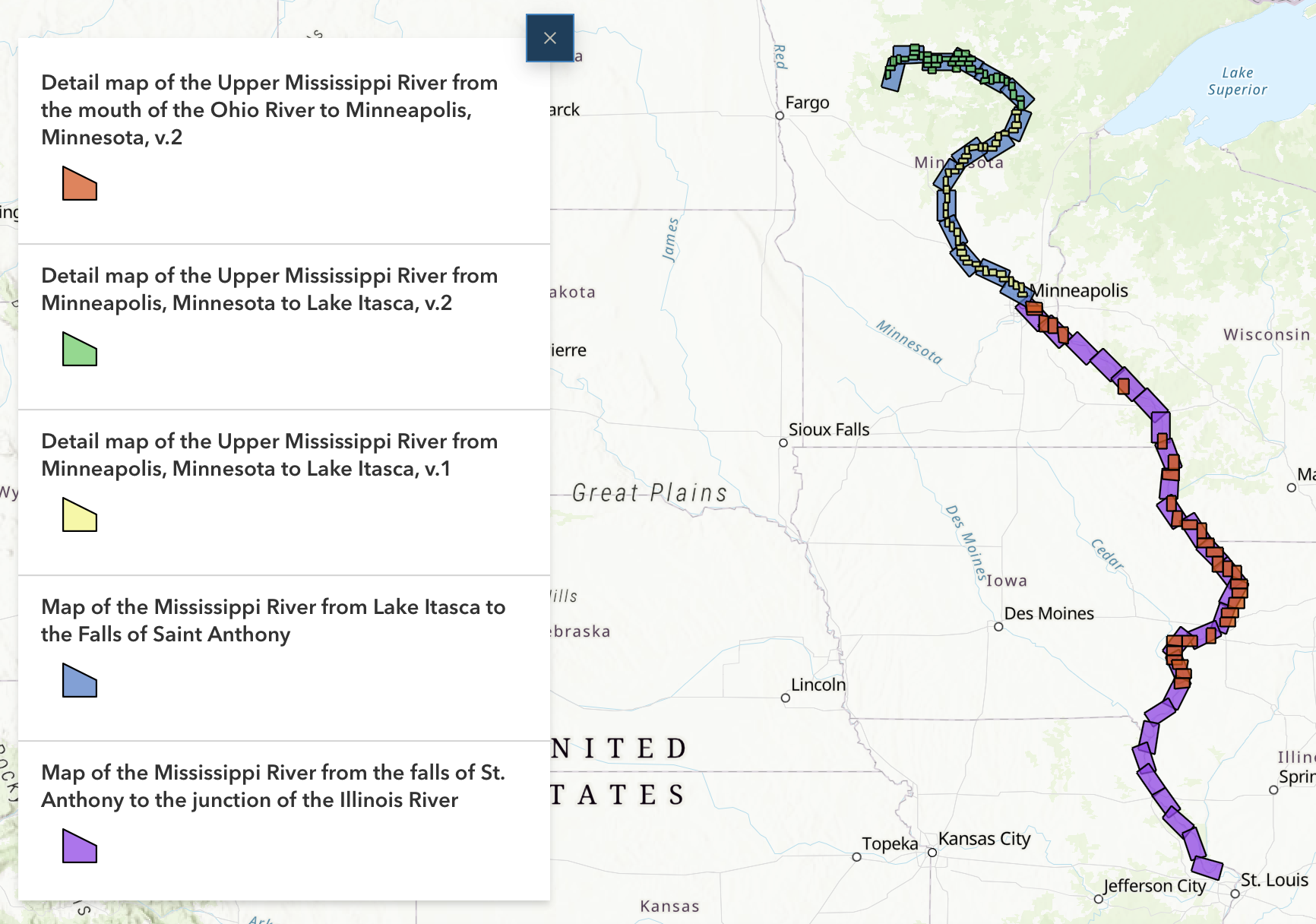 StoryMap displaying all five OpenIndexMaps.